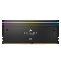 Ram Corsair DDR5, 6000MT/s 64GB 2x32GB DIMM, XMP 3.0, DOMINATOR TITANIUM Black/White Heatspreader, RGB LED, 1.4V (CMP64GX5M2B6000C30)
