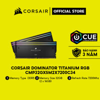 Ram Corsair Dominator Titanium RGB 32GB (2x16GB) DDR5 7200MHz CMP32GX5M2X7200C34
