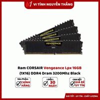 Ram CORSAIR Vengeance Lpx 16GB (1X16) DDR4 Dram 3200Mhz Black