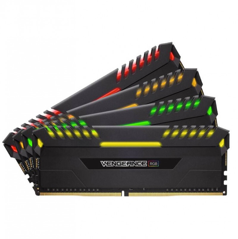 RAM Corsair Vengeance RGB 32GB (4x8GB) DDR4 Bus 3000Mhz CMR32GX4M4C3000C15