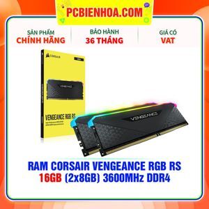 Ram Corsair VENGEANCE RGB RS 16GB (2 x 8GB) DDR4 DRAM 3600MHz C18 CMG16GX4M2D3600C18