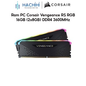 Ram Corsair VENGEANCE RGB RS 16GB (2 x 8GB) DDR4 DRAM 3600MHz C18 CMG16GX4M2D3600C18