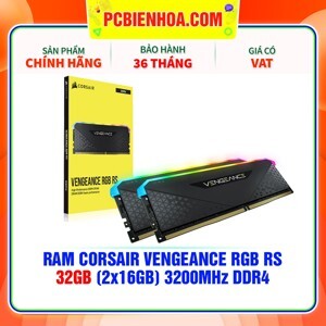 Ram Corsair VENGEANCE RGB RS 32GB 3200MHz DDR4 DRAM C16 CMG32GX4M2E3200C16