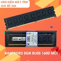 Ram DDR3 8gb Bus 1600Mhz MỚI cho máy tính để bàn. Bảo hành 3 năm