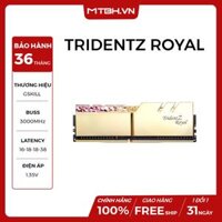RAM DDR4 16GB GSKILL TRIDENTZ ROYAL GOLD RGB BUSS 3000Mhz (KIT 2*8GB) NEW