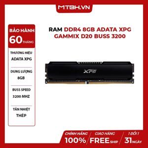 RAM DDR4 Adata XPG Gammix D20 8GB 3200