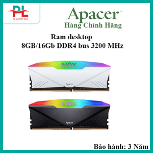RAM DDR4 Apacer NOX RGB Aura 2 16GB(1x16) 3200MHz