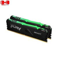 Ram DDR4 Kingston Hyperx Fury Beast 32G/3200 RGB Kit (2x16G) (KF432C16BB1AK2/32) Tản Nhiệt