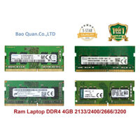 Ram DDR4 Laptop 4GB - 8GB bus 2133/ 2400/ 2666/ 3200 Samsung/ Sk hynix/ Micron/ Kingston/ Adata - BH 3 năm
