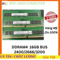 Ram DDR4 (PC4) 16gb bus 2400/2600/3200 , ram zin máy đồng bộ siêu bên và ổn định, bảo hành 3 năm, Ram Máy Tính Bàn