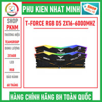 RAM DDR5 TEAMGROUP T-FORCE DELTA TUF GAMING ALLIANCE RGB 32GB 6000MHz (2x16 GB) chính hãng bảo hành 60 tháng