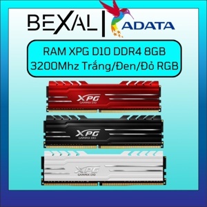 Ram Desktop Adata XPG Gammix D10 (AX4U320016G16A-SB10) 16GB (1x16GB) DDR4 3200Mhz