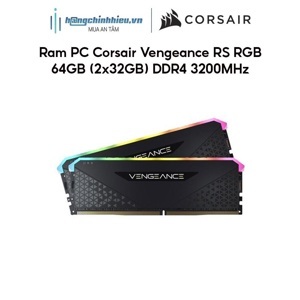 Ram Desktop Corsair Vengeance RGB RS (CMG64GX4M2E3200C16) 64GB (2x32GB) DDR4 3200MHz