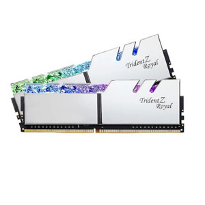 Ram Desktop G.Skill Trident Z Royal RGB Silver 16GB (2x8GB) DDR4 3000MHz (F4-3000C16D-16GTRS)