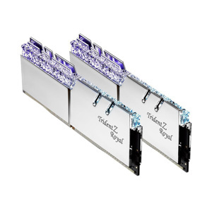 Ram Desktop G.Skill Trident Z Royal RGB Silver 16GB (2x8GB) DDR4 3200MHz (F4-3200C16D-16GTRS)