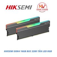 RAM Desktop HIKSEMI 16GB DDR4 Bus 3200MHz Có Tản Nhiệt LED RGB