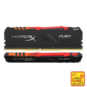 Ram Desktop Kingston HyperX Fury RGB 32GB (2x16GB) DDR4 3200MHz (HX432C16FB3AK2/32)