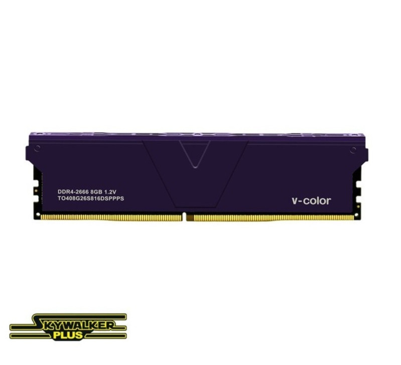 Ram Desktop V-color Skywalker Plus Purple (TO416G32D816DSPPPS) 16GB (1x16GB) DDR4 3200Mhz
