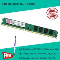 Ram Dùng Cho Desktop DDR3 2GB bus 1066/1333MHz(PC3-8500s/10600s) [bonus]