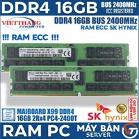 Ram ECC 16GB DDR4 - Ram chạy máy giả lập X99 - Ram ECC SKhynix DDR4 16Gb 2Rx4 Bus 2400 cho X99 còn đẹp ( Cũ - 2ND )