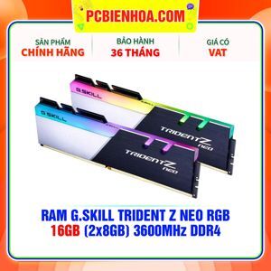 Ram Gkill Trident Z Neo RGB 16GB bus 3600 F4-3600C18D-16GTZN