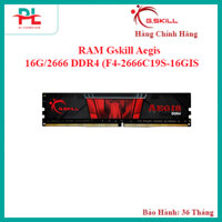 RAM Gskill Aegis16G/2666 DDR4 Udimm (F4-2666C19S-16GIS) - Hàng Chính Hãng - BH 36TH
