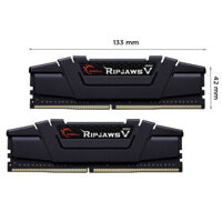 RAM GSKILL RIPJAWS V 16GB (1*16GB) DDR4 BUS 3200 (F4-3200C16S-16GVK) BLACK