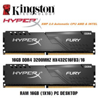 Ram HyperX Fury Black 16GB 8GB 4GB DDR4 3200MHz Tản Nhiệt kép Chính Hãng - Bảo hành 36 tháng