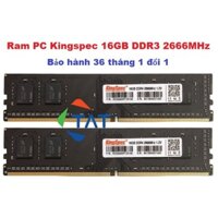 Ram Kingspec 16GB (1x16) DDR4 2666MHz Dùng Cho PC Desktop