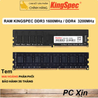 Ram Kingspec 8GB / 16GB - DDR3 1600MHz / DDR4 3200MHz Chính Hãng