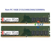 Ram Kingston 16GB DDR4 2133 2400 2666 3200MHz Dùng Cho PC Desktop Máy Tính Để Bàn - Bảo hành 3 năm 1 đổi 1