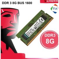 RAM Kingston 8GB DDR3 1600MHz PC3L-12800 Sodimm Dùng Cho MacBook Laptop (1.35V) Bảo Hành 36T 1 Đổi 1