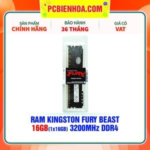 Ram Kingston FURY Beast 16GB (1x16GB) DDR4 3200Mhz