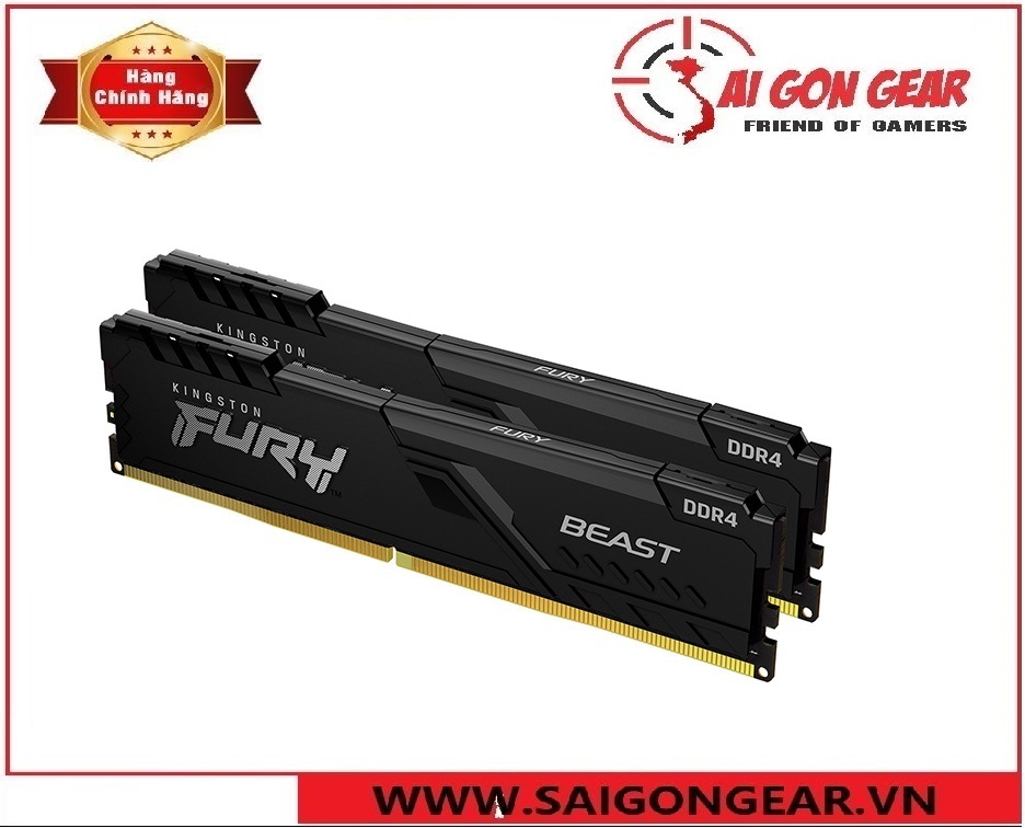 Ram Kingston FURY Beast 16GB (2x8GB) DDR4 3200Mhz