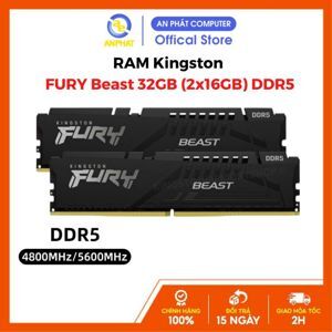 Ram Kingston Fury Beast 32GB (2x16GB) DDR5 5200Mhz