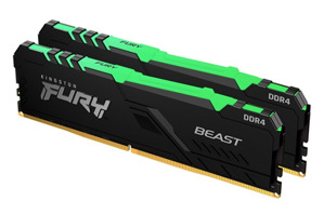 Ram Kingston Fury Beast RGB 32GB (2x16GB) DDR4 3600MHz