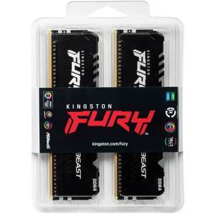 Ram Kingston FURY Beast RGB 8GB (1x8GB) DDR4 3200MHz