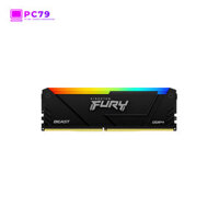 RAM Kingston Fury Beast RGB DDR4 32GB (16Gbx2) 3600MHz – RAM RGB hiệu năng cao, tản nhiệt tốt, chính hãng Kingston