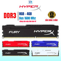 Ram Kingston Ram PC máy tính bàn 4GB 8GB DDR3 bus 1600Mhz Memory Ram PC3 Desktop - Bảo hành 36 tháng 1 đổi 1