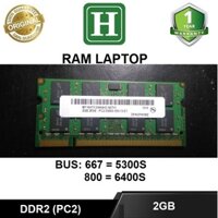 Ram Laptop 2GB DDR2 bus 667 5300s dùng cho laptop