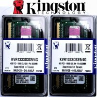 Ram laptop 4gb ddr3 1333mhz kingston