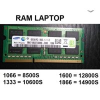 Ram laptop 4gb DDR3 bus 1600, 1333