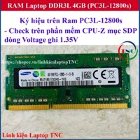 RAM Laptop 4Gb DDR3L / 4Gb PC3L cũ tháo máy Bus 1600 MHz (Ram Laptop PC3L-12800s cũ)