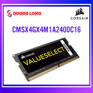Ram Laptop Corsair Vengeance 4GB (1x4GB) DDR4 2400MHz (CMSX4GX4M1A2400C16)