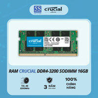 Ram Laptop Crucial DDR4 16GB Bus 3200MHz CL22 1.2v CT16G4SFS832A - Hàng chính hãng