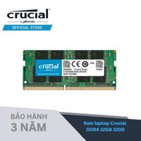 Ram Laptop Crucial DDR4 16GB Bus 3200MHz CL22 1.2v CT16G4SFS832A - HÀNG CHÍNH HÃNG