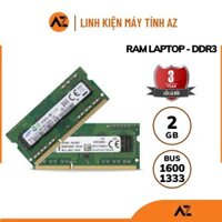 Ram Laptop DDR3 2GB BUS 1066/1333/1600 (Bảo hành 36 tháng)