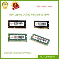 Ram Laptop DDR3 DDR3L Walram 4GB 8GB 16GB Bus 1600