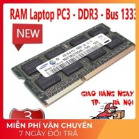 Ram laptop DDR3 tháo máy 2gb - 4gb bus 1333 Pc3 - BẢO HÀNH 12 tháng