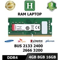 Ram laptop DDR4 4GB, 8GB, 16GB bus 2133, 2400, 2666, 3200 chính hãng bảo hành 3 năm